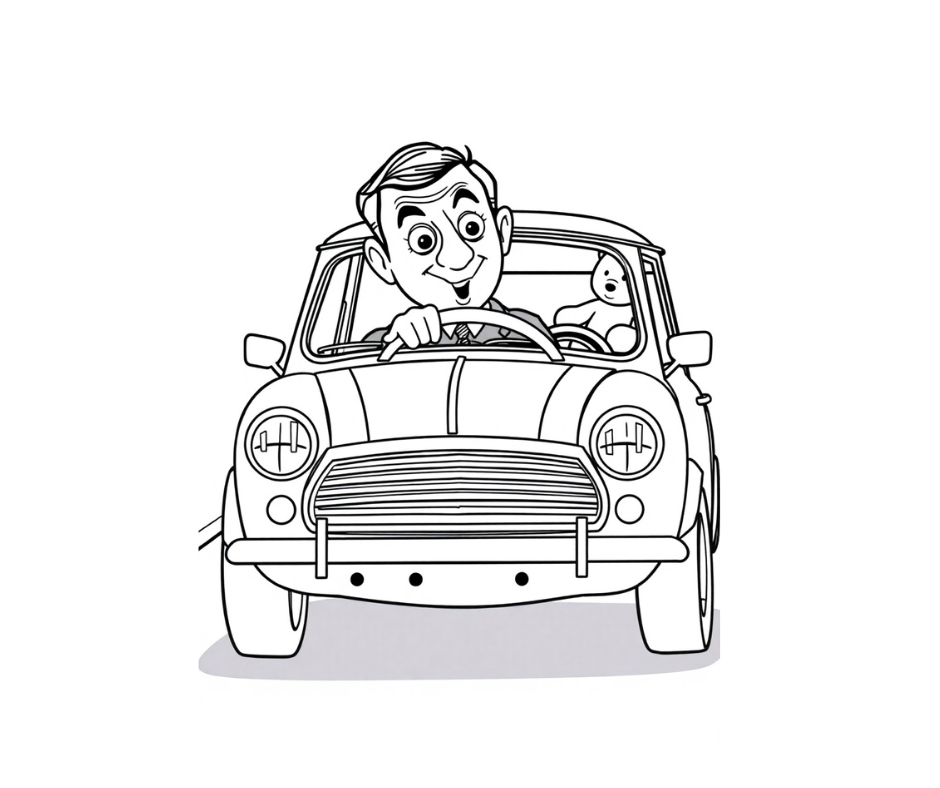 Mr. Bean printable pages